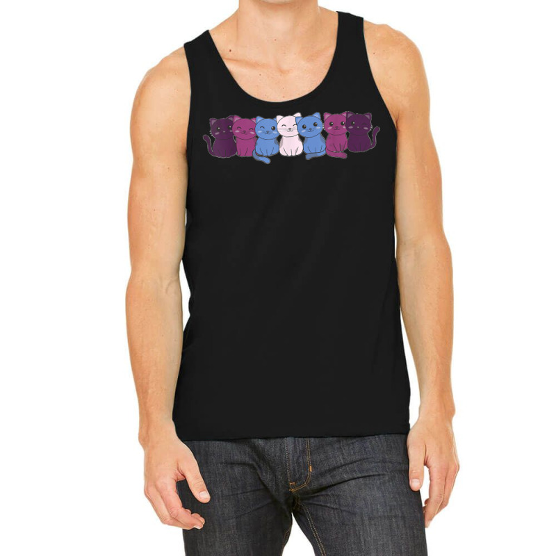 Non Conforming Flag Pile Pride Lgbtq Cats Non Conforming Cat Tank Top | Artistshot