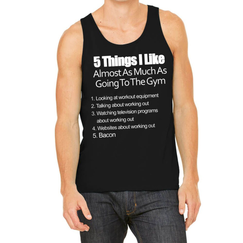 Working Out At Gym & Bacon T Shirt Tank Top by cm-arts | Artistshot