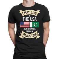 Pakistan American Flag Usa Pakistani Roots Gifts T-shirt | Artistshot