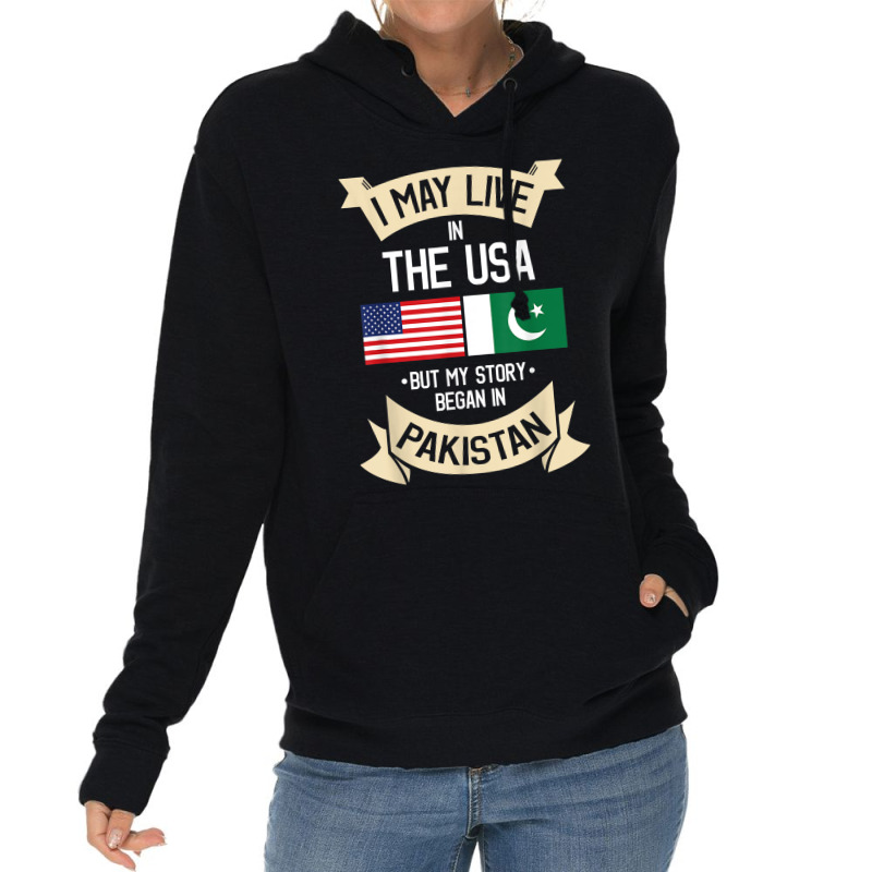 Pakistan American Flag Usa Pakistani Roots Gifts Lightweight Hoodie by ToraHernton | Artistshot