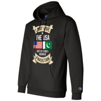 Pakistan American Flag Usa Pakistani Roots Gifts Champion Hoodie | Artistshot