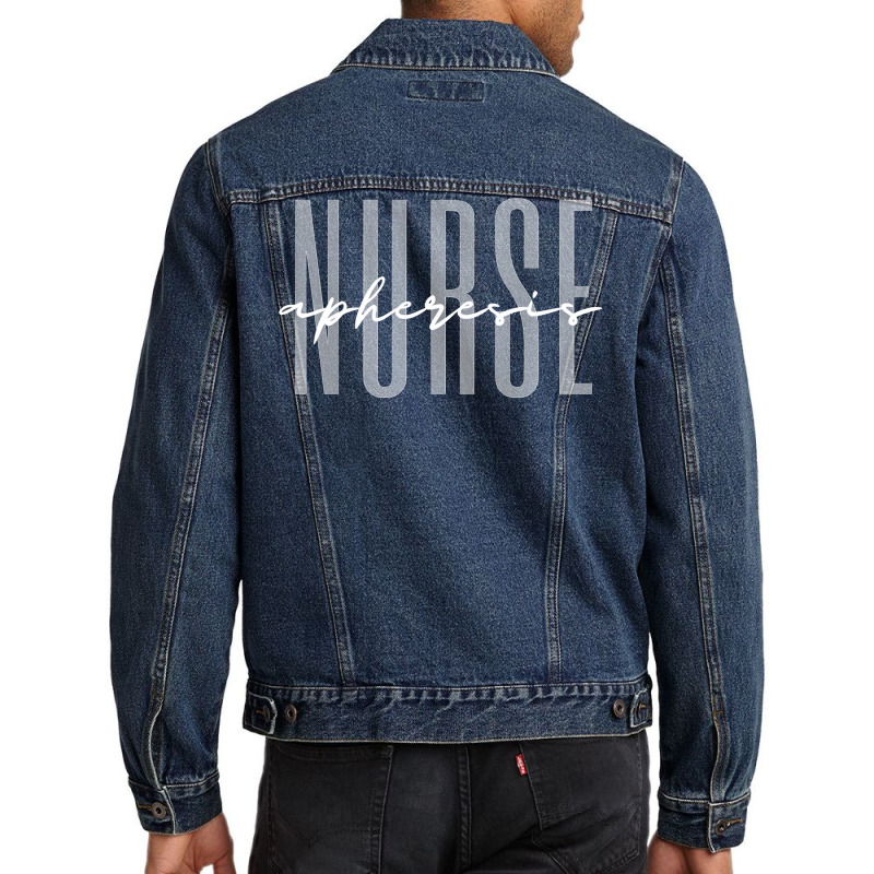 Apheresis Nurse Dialysis Nurse Nephrology Nursing Long Sleeve T Shirt Men Denim Jacket | Artistshot