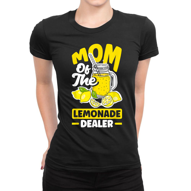 Lemonade Stand Juice Store Mom Of The Lemonade Dealer Funny T Shirt Ladies Fitted T-Shirt by cm-arts | Artistshot