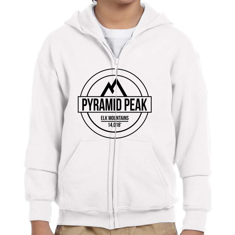 Pyramid Peak Youth Zipper Hoodie | Artistshot