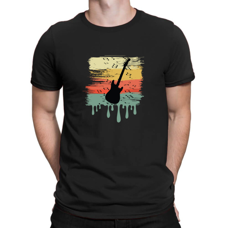 Bass Guitar Vintage Dripping T-shirt | Artistshot