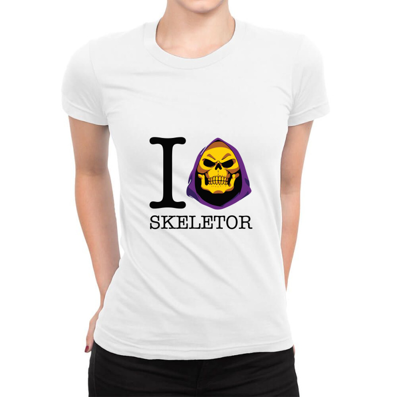 I Love Skeletor Masters Of Universe Ladies Fitted T-shirt | Artistshot