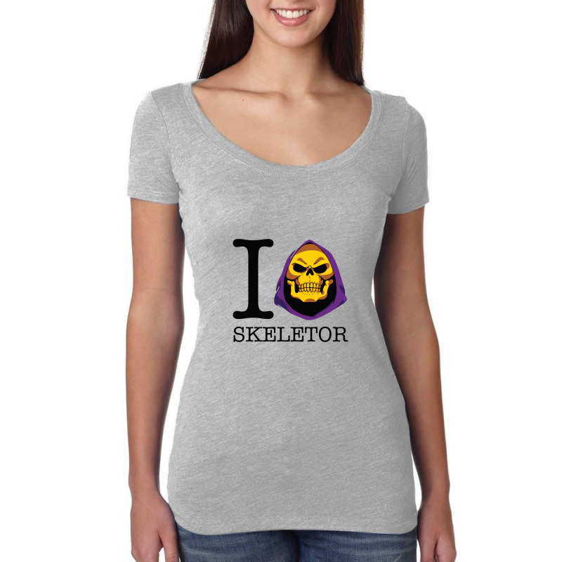 I Love Skeletor Masters Of Universe Women's Triblend Scoop T-shirt | Artistshot