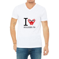 I Love Soldier 76 Overwatch V-neck Tee | Artistshot