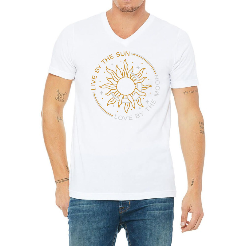 Live By The Sun Love By The Moon Wicca Pagan Solstice Pullover Hoodie V-neck Tee | Artistshot