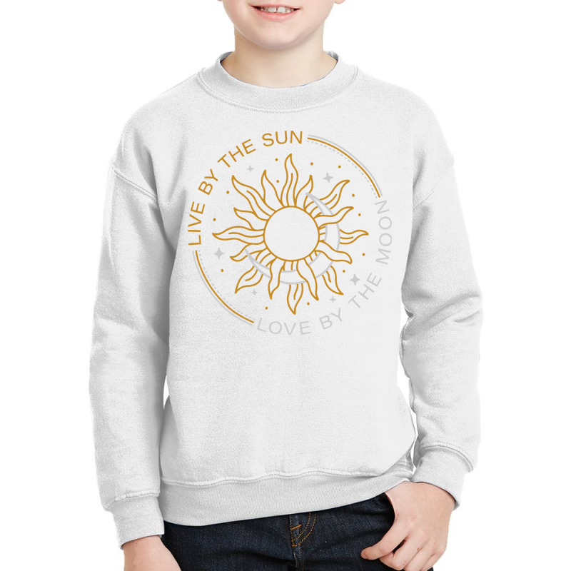 Live By The Sun Love By The Moon Wicca Pagan Solstice Pullover Hoodie Youth Sweatshirt | Artistshot