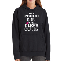 Proud Dad Of A Cleft Cutie Awareness T Shirt Vintage Hoodie | Artistshot