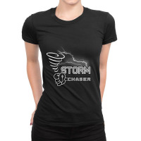 Storm Chaser Cool Electric Lightning Tornado Weather Ladies Fitted T-shirt | Artistshot