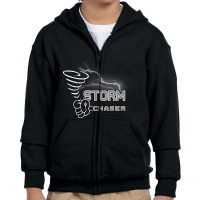 Storm Chaser Cool Electric Lightning Tornado Weather Youth Zipper Hoodie | Artistshot