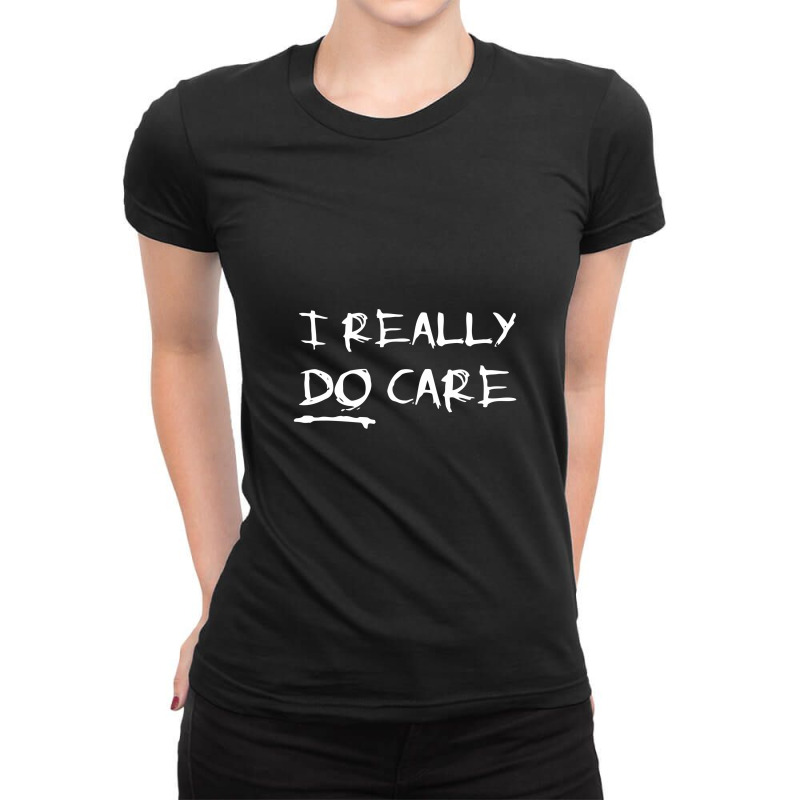 I Really Do Care Michael Franti Melania Trump Ladies Fitted T-Shirt by hatetheme | Artistshot