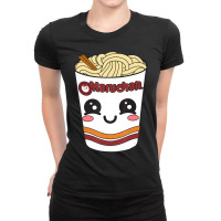 Maruchan Cute Ramen Noodle Cup Face Ladies Fitted T-shirt | Artistshot