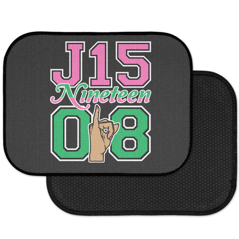 J15 Nineteen 08 Founder's Day Aka Women Hand Sign Sweatshirt Rear Car Mat | Artistshot