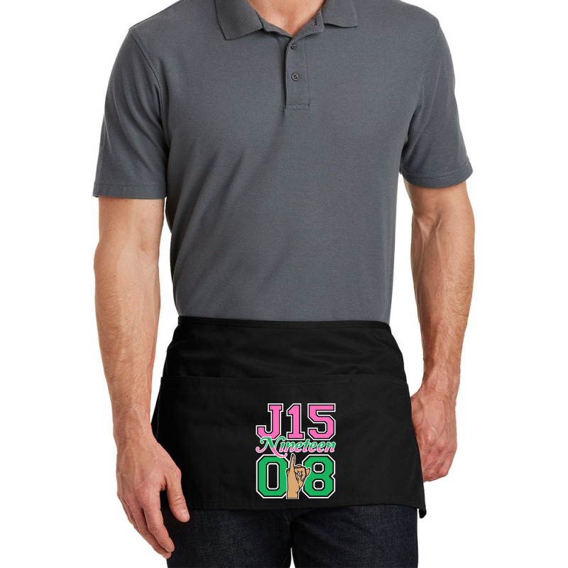 J15 Nineteen 08 Founder's Day Aka Women Hand Sign Sweatshirt Waist Apron | Artistshot