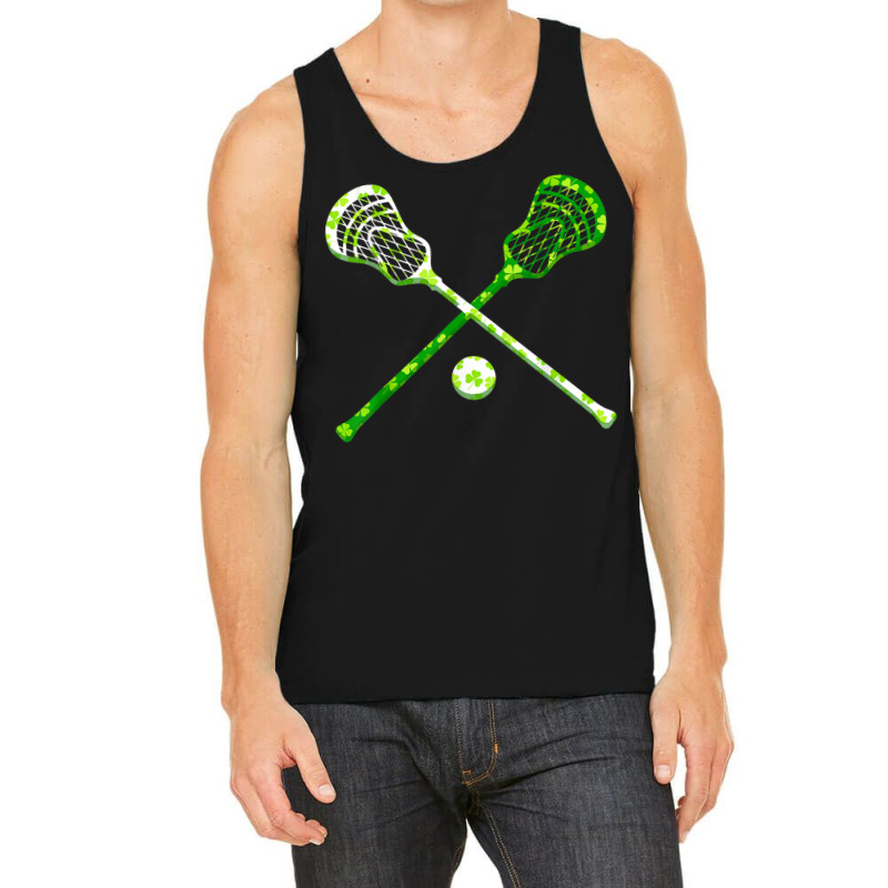 Funny Lacrosse St Patricks Day Boys Men Shamrock Ball T Shirt Tank Top by cm-arts | Artistshot