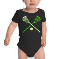 Funny Lacrosse St Patricks Day Boys Men Shamrock Ball T Shirt Baby Bodysuit | Artistshot