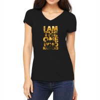 I Am The One Who Knocks Women's V-neck T-shirt | Artistshot