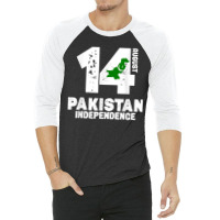 Patriotic Pakistan Flag Independence Day 14 August Pakistani 3/4 Sleeve Shirt | Artistshot