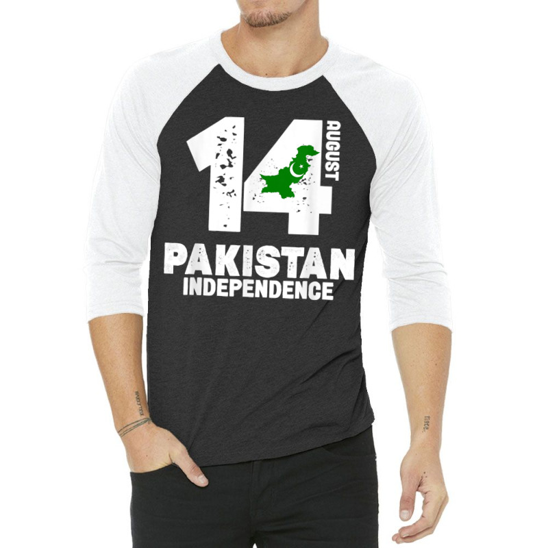 Patriotic Pakistan Flag Independence Day 14 August Pakistani 3/4 Sleeve Shirt by URVIBUPADHYAY | Artistshot