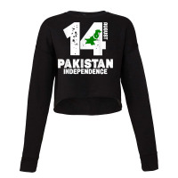 Patriotic Pakistan Flag Independence Day 14 August Pakistani Cropped Sweater | Artistshot