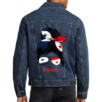 Panamanian Girl Panama Chica Panameña Flag Men Denim Jacket | Artistshot