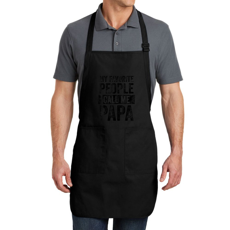 Mens My Favorite People Call Me Papa Vintage Dad Father Full-length Apron | Artistshot