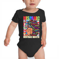 Hispanic Heritage Month Latin Country Flags T Shirt Baby Bodysuit | Artistshot