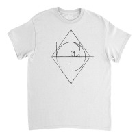 Golden Section Tattoo Inspired Fibonacci Spiral Sketch No.3 T Shirt Classic T-shirt | Artistshot