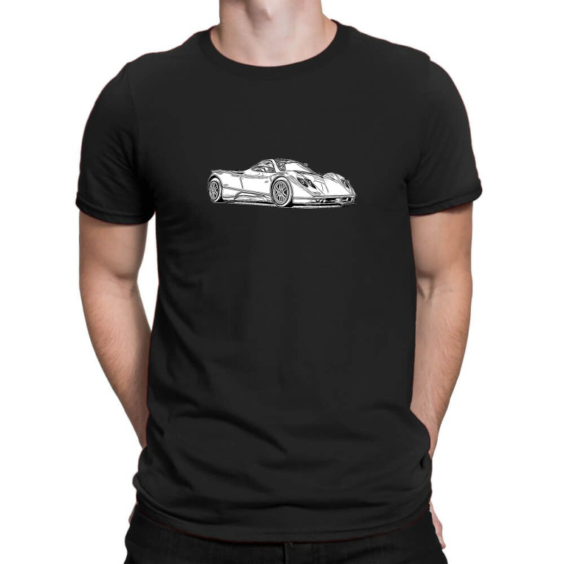 Pagani Zonda C12s Supercar Racing Wireframe T-Shirt by ShawnMochol | Artistshot