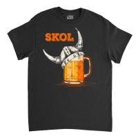 Mens Skol Nordic Viking Helmet Drinking Glass T Shirt Classic T-shirt | Artistshot