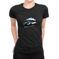 Pagani Zonda Cinque Racing Art Print Ladies Fitted T-shirt | Artistshot