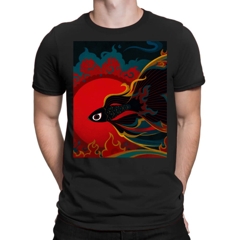 Fire Fish T-shirt | Artistshot