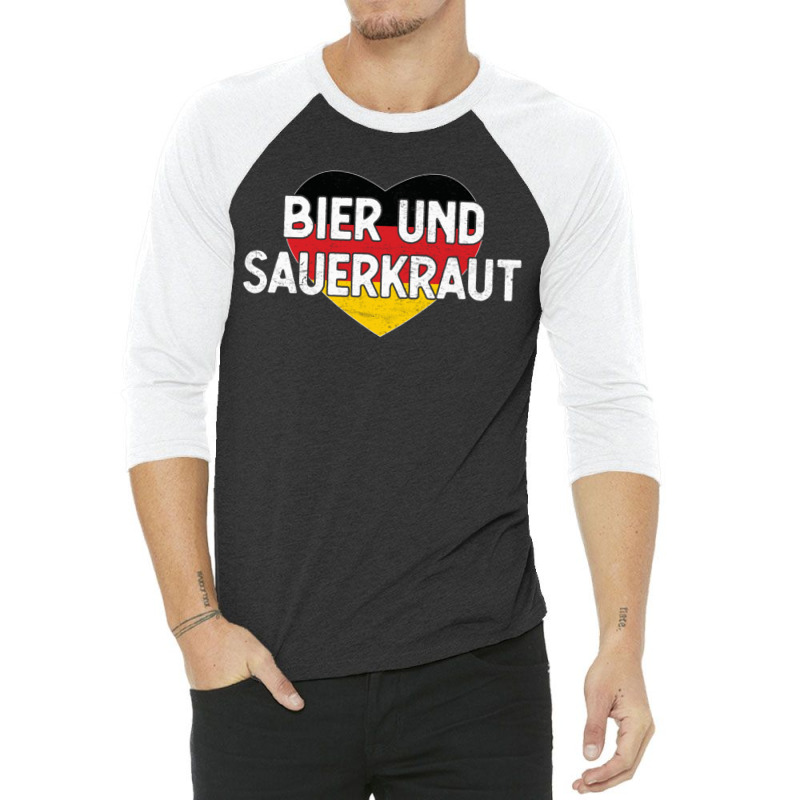 Bier Und Sauerkraut Oktoberfest Long Sleeve T 3/4 Sleeve Shirt by cm-arts | Artistshot