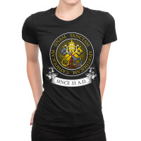 One Holy Catholic & Apostolic Church Catholic Latin T Shirt Ladies Fitted T-shirt | Artistshot