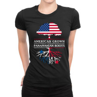 American Grown With Panamanian Roots   Panama Pullover Hoodie Ladies Fitted T-shirt | Artistshot