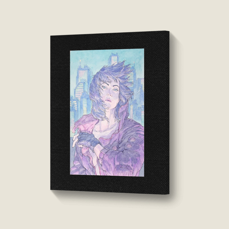 Cyberpunk Girl Portrait Canvas Print | Artistshot