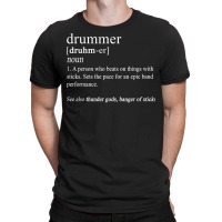 Funny Drummer Shirts Drum Gifts Drumming Definition T Shir T-shirt | Artistshot