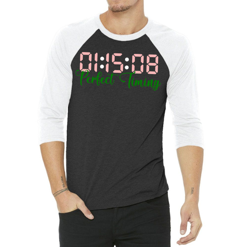 Perfect Timing Aka Founders Day J15 Funny Black 1908 3/4 Sleeve Shirt | Artistshot