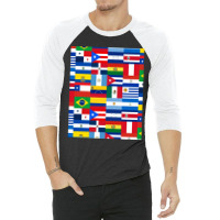 Flags Of Latin America 3/4 Sleeve Shirt | Artistshot