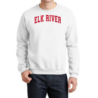 Mens Elk River Minnesota Mn Vintage Sports Design Red Design Premium T Crewneck Sweatshirt | Artistshot