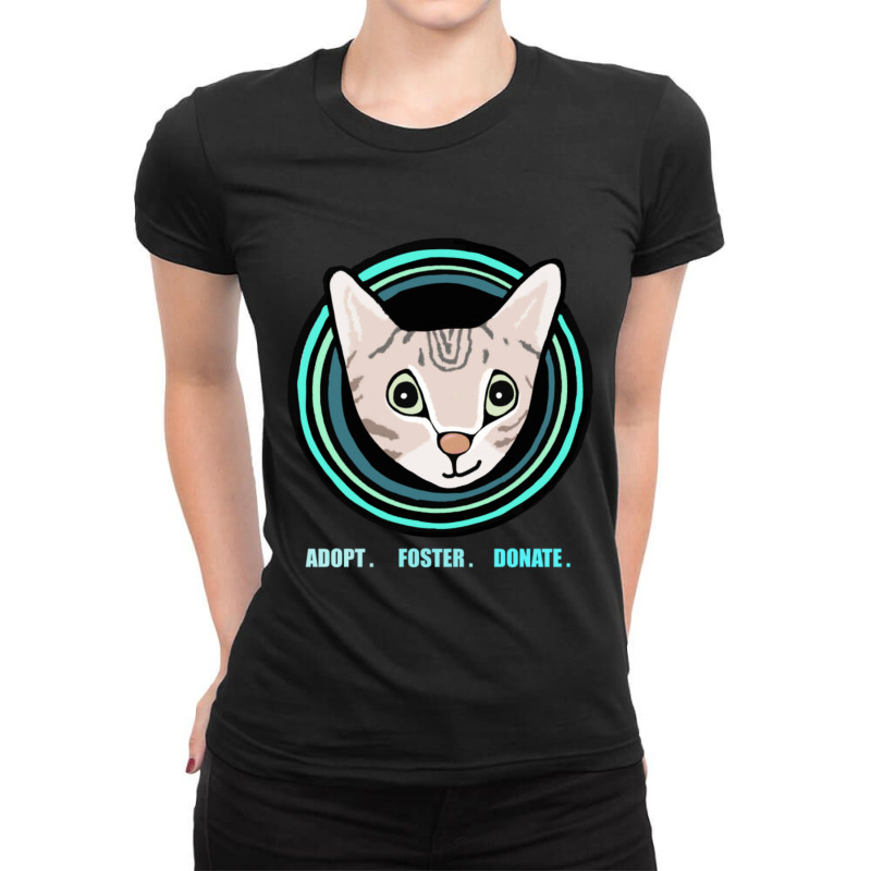 Adopt. Foster. Donate. Ladies Fitted T-Shirt by atereabag | Artistshot