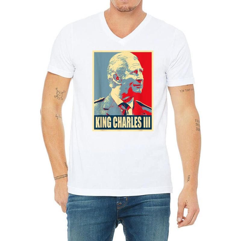 King Of Britain Charles Iii T Shirt V-neck Tee | Artistshot