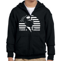 Martin Luther King Youth Zipper Hoodie | Artistshot