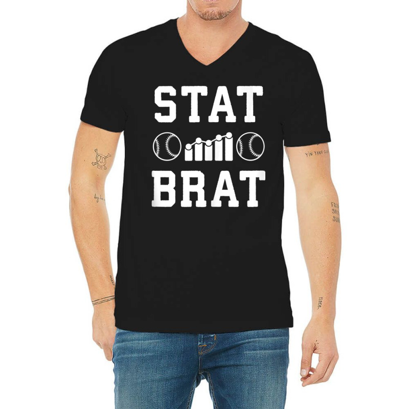 Stat Brat Sabermetrics Baseball Sports Analytics Statistics Tank Top V-Neck Tee by cm-arts | Artistshot