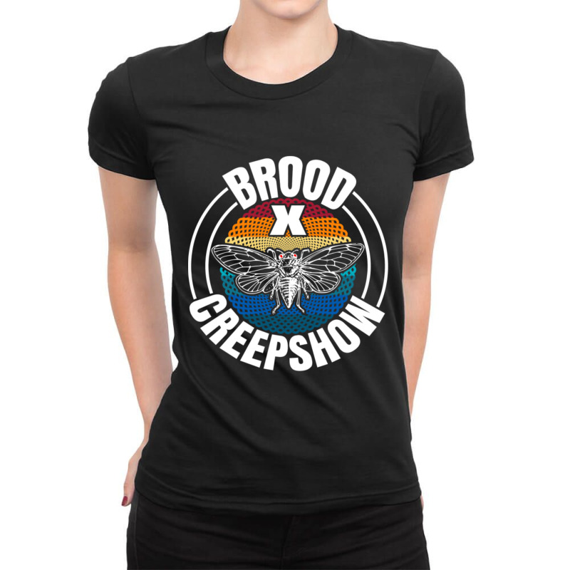 Cicada Brood X Creepshow Cicada Invasion 2021 Ladies Fitted T-Shirt by Koyanho62 | Artistshot