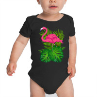 Wildlife Tropical Animal Exotic Bird Lover Pink Flamingo Premium T Shi Baby Bodysuit | Artistshot