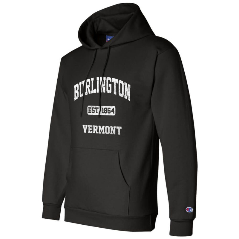 Burlington Vermont Vt Vintage State Athletic Style Premium T Shirt Champion Hoodie | Artistshot